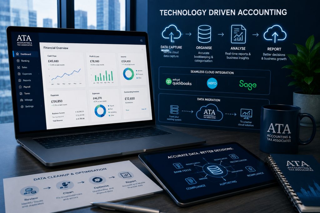 Cloud accounting software support using QuickBooks, Xero and Sage