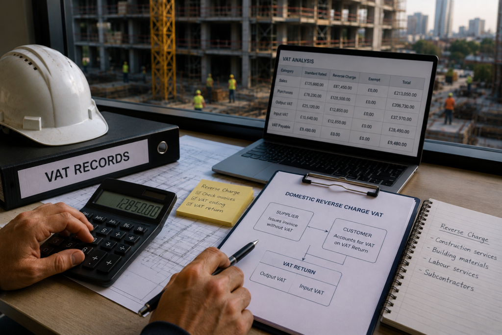 Domestic Reverse Charge VAT accounting for construction businesses